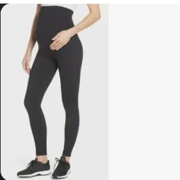 Zella Mamasana Live In Maternity Ankle Leggings Black Womens Size Small (J) - Picture 1 of 8